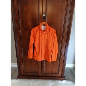 Lauren Ralph Lauren Women's Size S Lightweight Summer Raincoat Orange/Gold
